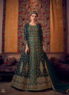 Green Colour Latest Heavy Designer Wedding Wear Fancy Butterfly Net With Heavy Embroidery Work Salwar Suit Collection 6804